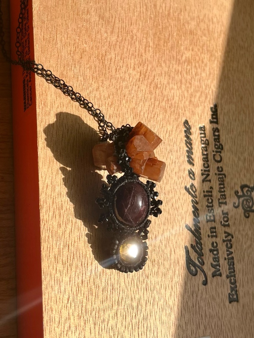 Jacki Holland
Sapphire and garnet necklace